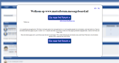 Desktop Screenshot of matraforum.messageboard.nl