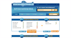 Desktop Screenshot of messageboard.nl